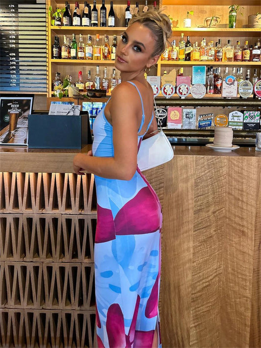 Spaghetti Strap Lily Floral Slip Dress