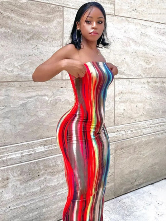 Slim Strapless Dress
